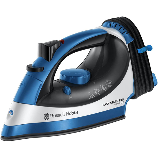 Russell Hobbs 23770 Easy Store Wrap & Clip Handheld Steam Iron with Vertical Garment Steamer Function