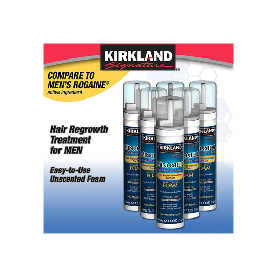 (3 Month Supply) Kirkland Minoxidil 5% Treatment For Hair Loss - Foam