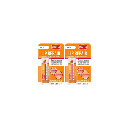 OKeeffes Medicated Lip Repair Seal & Heal Lip Protectant, Stick, (Pack of 2)