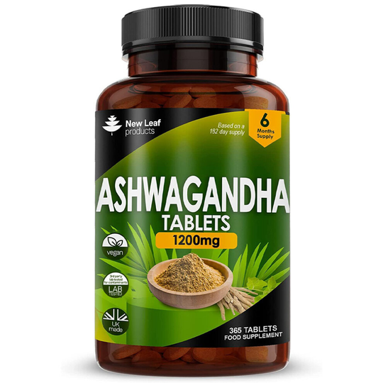 Ashwagandha 1200mg Root Extract, High Strength, 365 Vegan Tablets
