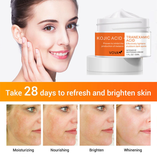 30ml Kojic Acid Tranexamic Acid Face Skin Whitening Cream Lighten Dark Spot