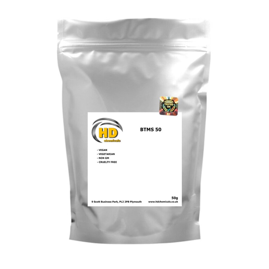 BTMS 50 Emulsifier for Conditioner Detangler and Hair Recipes 50g