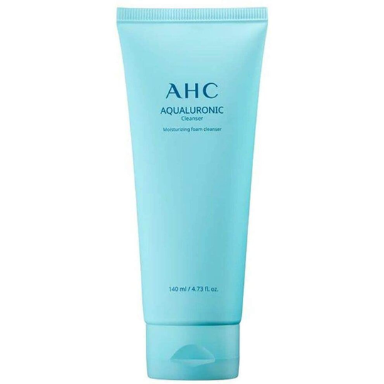 AHC Hydrating Aqualuronic Facial Cleanser for Dehydrated Skin Korean Skincare 140 ml