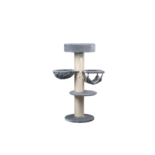 RHRQuality Cat Tree Maine Coon Sleeper Crown Plus Light Grey