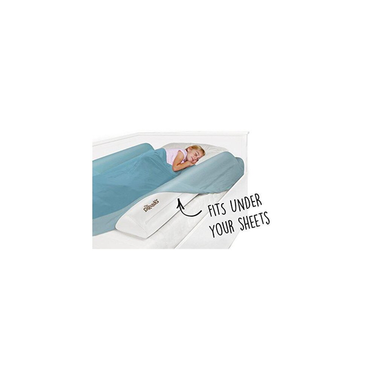The Shrunks Sleep Security Inflatable Bed Rails (2 Pack) - Safe and Portable Toddler Bed Guard / Cot Bed Bumpers for Travel, Holiday or Home Use, 12