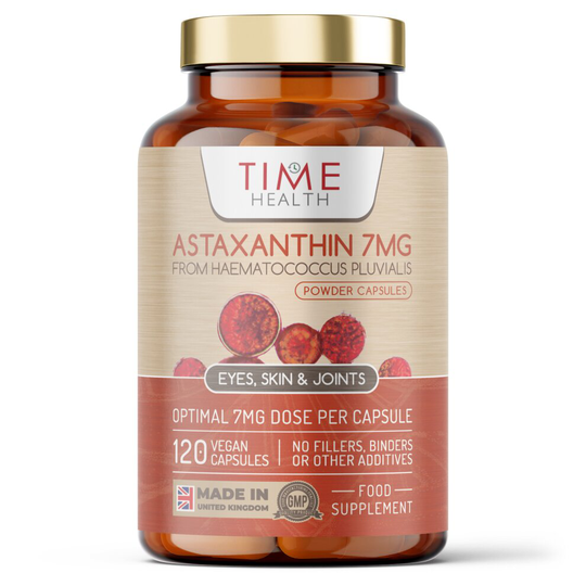 Astaxanthin - 7mg Optimal Dose - Super Antioxidant - Haematococcus Pluvialis - 100% Pure Natural Bioavailable - UK Manufactured