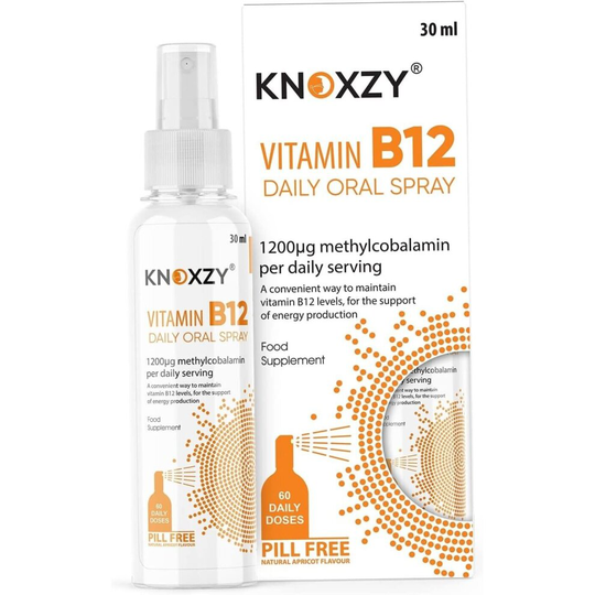(Pack of 3 Spray) Vitamin b12 Daily Oral Spray Apricot Flavor 30ml
