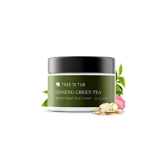 Gentle Retinol Eye Cream by Tree To Tub - pH 5.5 Anti Aging Eye Cream for Wrinkle Repair, Eye Bags and Dark Circles - Pure Hyaluronic Acid Eye Serum f