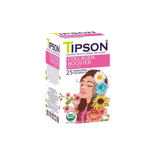 Tipson Organic Beauty Collagen Booster Tea 37.5g 25 Tea Bags