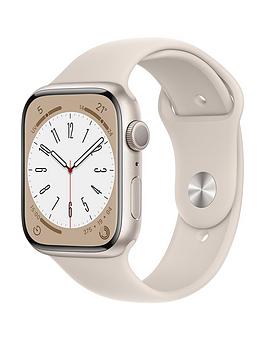 Apple Watch Series 8 (Gps), 45Mm Starlight Aluminium Case With Starlight Sport Band