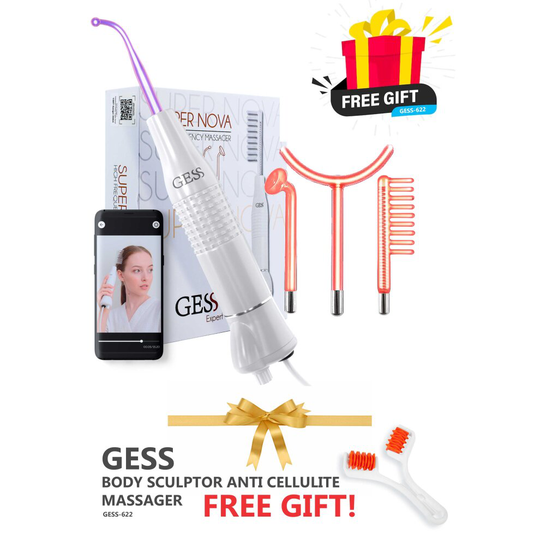 Darsonval SuperNova High Frequency Machine, 4 Tips, for Face Body Hair