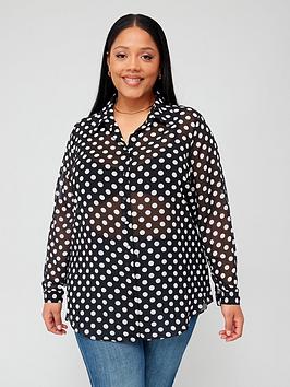 City Chic Madison Shirt - Black