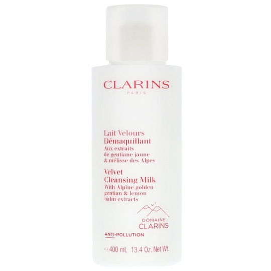 Clarins Velvet Cleansing Milk 400 ml - With Alpine Golden Gentian & Lemon