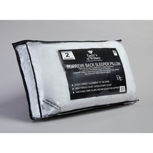 Early's Of Witney Back Sleeper Pillow Pair