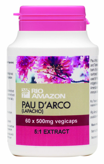 Rio Amazon Pau d'Arco 5:1 Extract, 2500mg, 60 Capsules