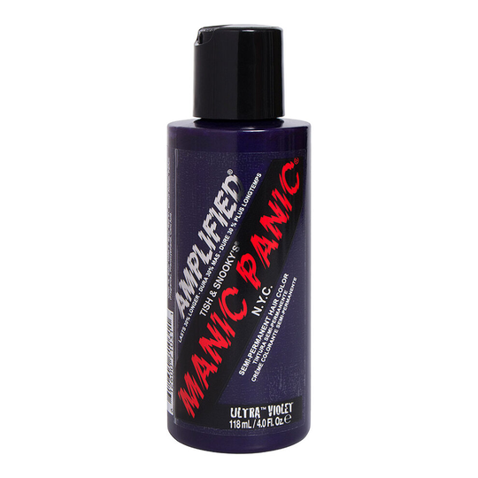 (Ultra Violet, Single Pack) Manic Panic- Amplified Creme Vegan Cruelty Free Semi-Permanent Hair Colour, Amplified Colour Lasts 30% Longer Than Regular