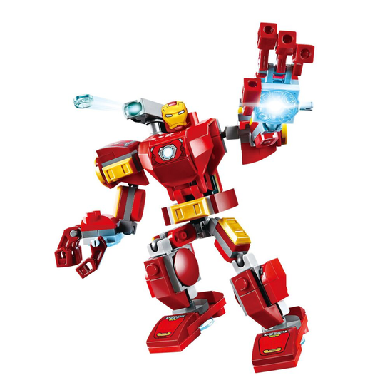(Iron Man) Marvel Avengers Minifigure Joints Operable Lego Building Blocks Kids Toys