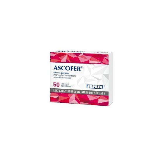 Ascofer 200 mg, 50 tabl powlekanych, 50 iron coated tablets
