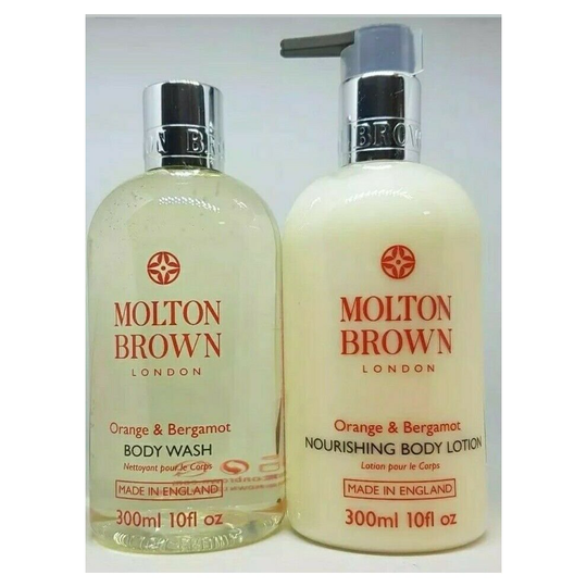 Molton Brown Orange & Bergamot Body Wash & Nourishing Body Lotion 300ml