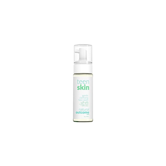 Teen Skin Gentle Foaming Face Wash by Natural Outcome Skin Care - Boys & Girls Facial Cleanser Lotion for Teens, Preteens & Kids to Prevent Acne,