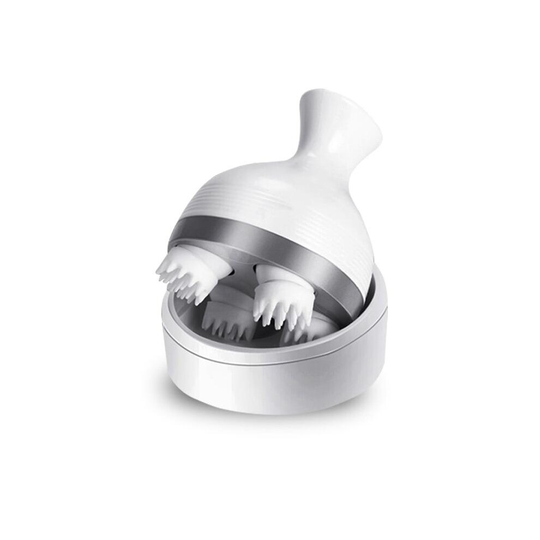(White) Wireless Usb Rechargeable Head Scalp Massager