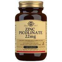 Solgar Minerals Zinc Picolinate 22mg Tablets x 100
