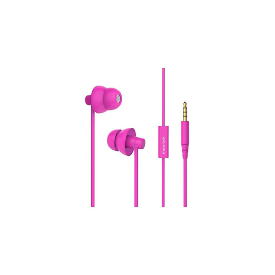 MAXROCK (TM) Super Mini Total Soft Silicone Earbuds Headphones with Mic Music Sleep Choice for Mobile Phones, iPad, Tablet, MP3, Laptop and Most