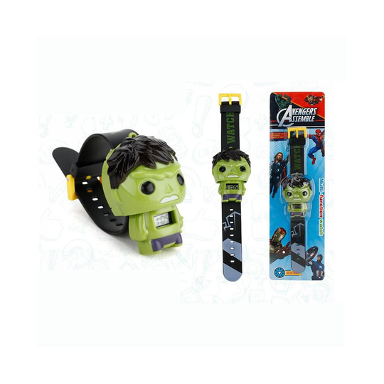 (Hulk) The Avengers 3D Digital Watch Kids Toy America Captain