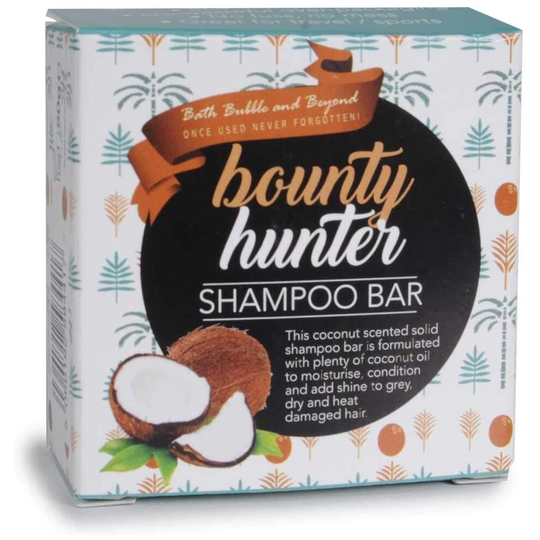 Bounty Hunter - White Coconut Grey Dry Damaged Hair Shampoo Bar Gift Boxed 50g