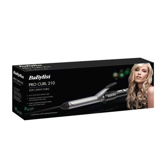 Babyliss Hair Styler 2287BU Pro Curl 210 Ceramic-Tourmaline Curling Tong