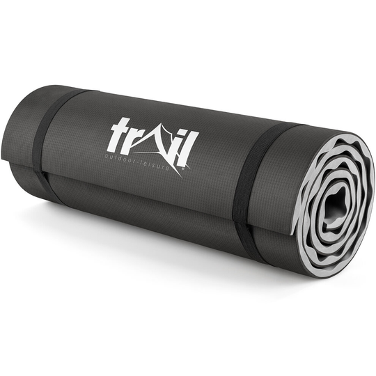 (Grey) Contour Camping Mat 15mm Thick Sleeping Roll Pad Waterproof Lightweight Trail