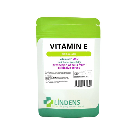 Lindens Vitamin E 100IU TRIPLE PACK 600 Capsules DL Alpha Tocopherol