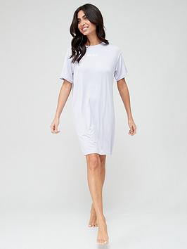 HUGO Unite T-shirt Nightdress - Lilac, Purple, Size Xs, Women