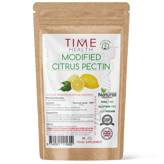 Modified Citrus Pectin (MCP) - Naturally Derived from Lemon Peel - Supports Detoxification - 60 Capsules