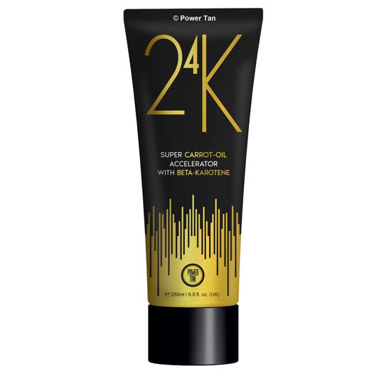 Power Tan 24K Super Carrot Oil Sunbed Tanning Accelerator Lotion 250ml