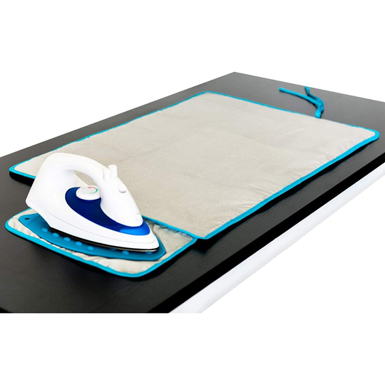 Travel Iron Mat with Silicone Iron Rest Pad Table Top Iron Blanket