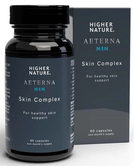 Higher Nature Aeterna Gold Mens Skin Complex, 60 Capsules