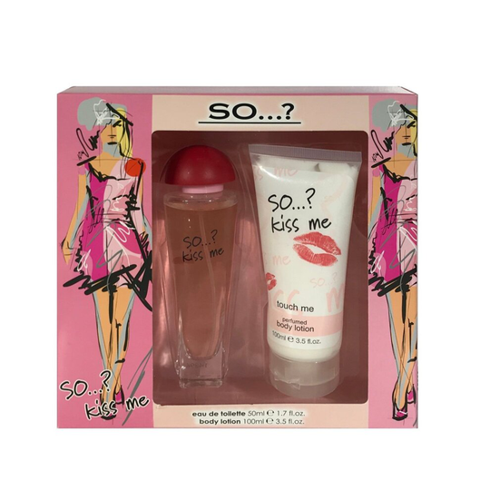 So...? Kiss Me 50ml EDT& Body Lotion 100ml Gift Set
