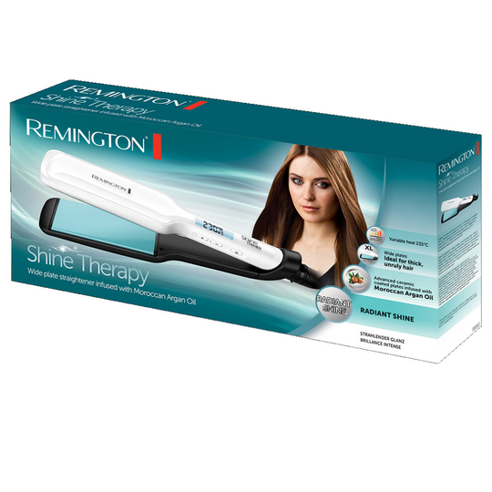 Remington S8550 Shine Therapy Straightener | Wide Plate Hair Straighteners