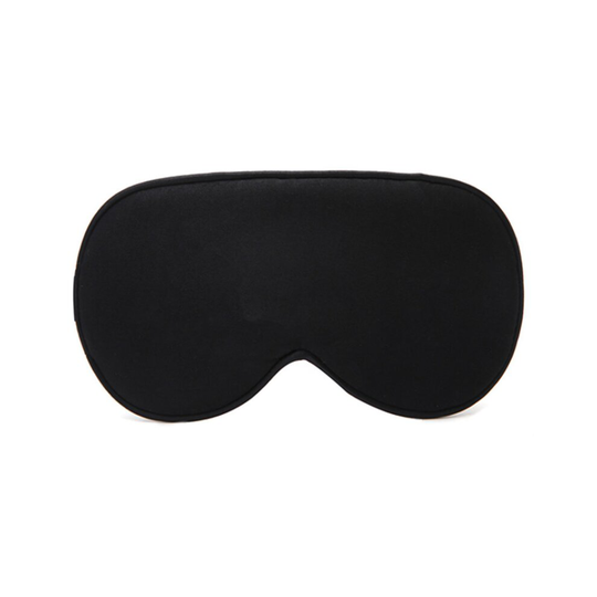(Black) Mulberry Silk Sleep Eye Mask Blackout Sleeping Blindfold