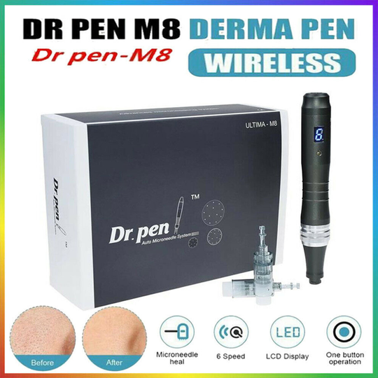 Ultima M8 Dr.pen Electric Skin Care Anti Aging Derma Pen with 2 Needle