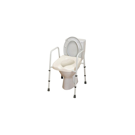 NRS M66625 Mowbray Toilet Seat and Frame Lite, Standard Width, Pre-Assembled (Eligible for VAT Relief in The UK)