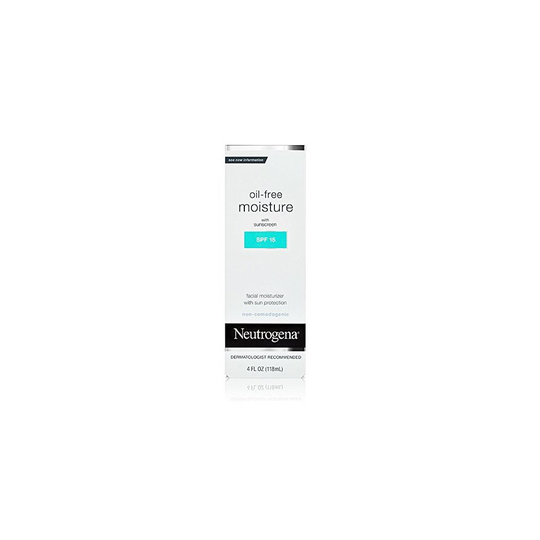 Neutrogena Oil-Free Moisture, SPF 15, 4 Ounce (Pack of 2)
