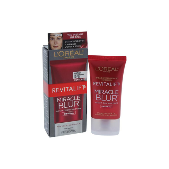 Loreal Paris W-SC-3948 Revitalift Miracle Blur Instant Skin Smoother SPF 30 Sunscreen for Women - 1.18 oz