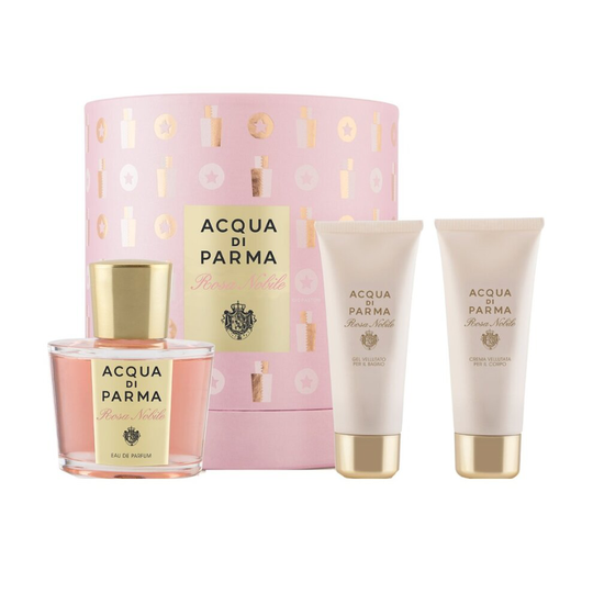 Acqua Di Parma Acqua Nobile Rosa - Gift Set With 100ml EDP, 75ml Body Lotion and 75ml Shower Gel