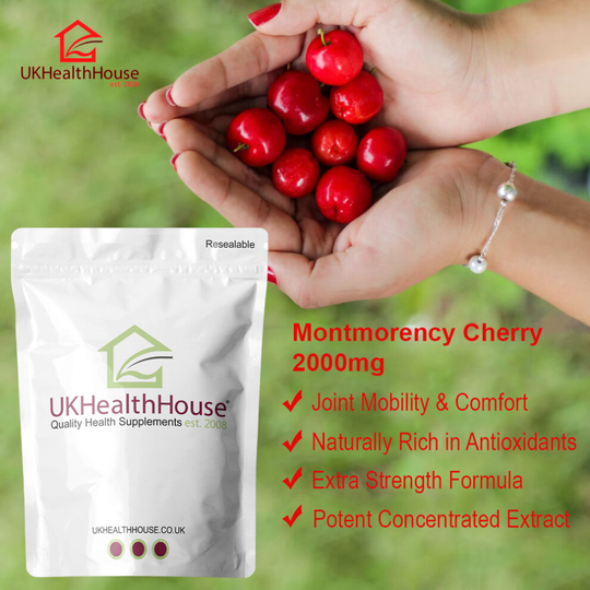 Montmorency Cherry 2000mg | Antioxidant Rich | Gout | 60 Vegan Tablets