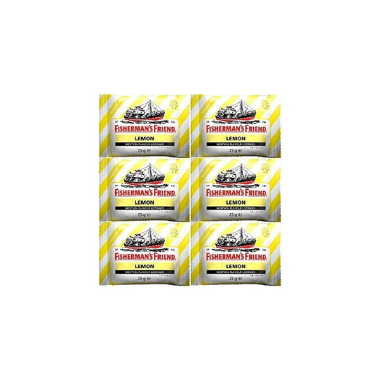 Fishermans Friend Sugar Free Lemon Lozenges 25g x 12 Packs