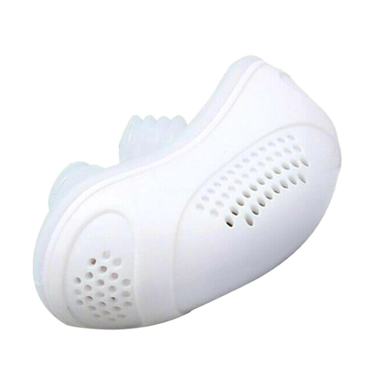 (White) Micro Electric CPAP Noise Anti-Snoring Device Apnea Snore Stopper Sleeping Aids