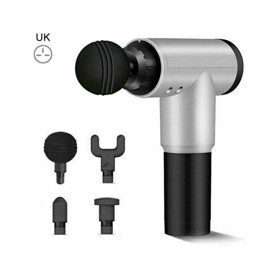 (White) Deep Tissue Massage Gun Percussion Massager Muscle Vibration Relaxing Therapy