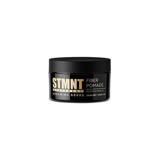 STMNT Grooming Goods Fiber Pomade, 3.38 oz | Semi-Matte Finish | Strong Control | Easy To Wash Out